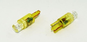 Kontrolka LED samochodowa żółta 5mm, zas. 24V