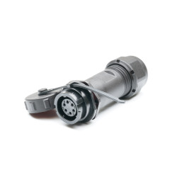 Przemysłowe złącza okrągłe 6-pinowe SY13 Układ szeregowy Gniazdo RS PRO