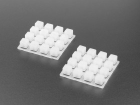 Adafruit Silicone Elastomer 4x4 Button Keypad - 2 Pack