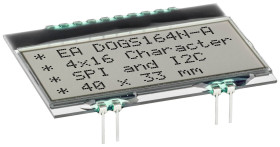 Wyświetlacz LCD Display Elektronik EADOGS164N-A czarny (S x W x G) 40 x 30.48 x 2.6 mm