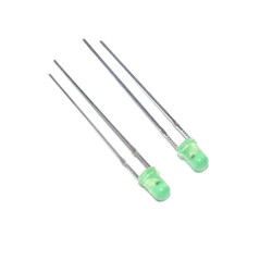 DIODA LED 3mm ZIELONA MIGAJĄCA MATOWA