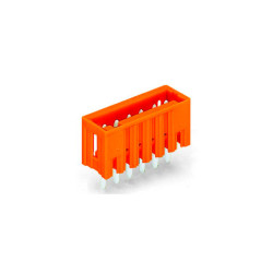 WAGO 734-234 4 Pole 3.81mm 10A MCS Vertical Male Header Closed Orange