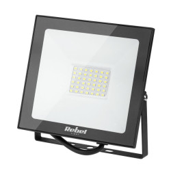 Halogen LED 30W 6500K REBEL 230V 42xLED BLACK