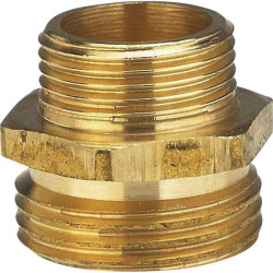 GARDENA 07272-20 Brass Reducer Nipple 1 1/4&quot; OT to 1&quot; IT Threads