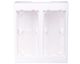 Simon Connect Obudowa CIMA PRO natynkowa podwójna 4xK45 czysta biel SBC250/9