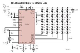 6-String 30mA LED Driver with ±1.5% Current Matching