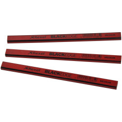 Blackedge 34330 Carpenter&#x27;s Pencils - Red / Medium (Card 12)