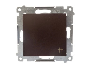 Simon 54 Łącznik krzyżowy, szybkozłącza, brąz mat DW7.01/46