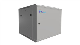Szafa Rack Montowana Na Ścianie, Drzwi Blaszane Pełne Extralink 9U 600X600...