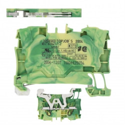 WAGO 2004-1207 Złączka szynowa 1-torowa ZUG 4mm2 32A żółto-zielona TOPJOBS