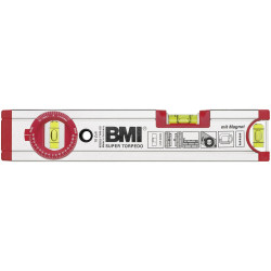 BMI 692025TWM Magnetic Spirit Level with Magnet Accurate to 0.5 mm/m
