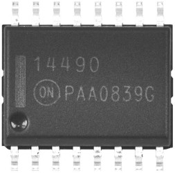Układ logiczny IC ON Semiconductor MC14490DWG, 1 szt.