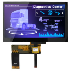 Moduł wyświetlacza LCD 7cal TFT WVGA 800 x 480pikseli LVDS I/F Tak NEWHAVEN DISPLAY INTERNATIONAL