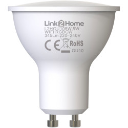 Link2Home L2HGU105W-4PK Gu10 Wi-Fi Led Lamp With Rib Pack 4