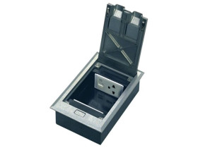 Puszka podłogowa 2 x 1.5M (45x45) metal, do wylewki betonowej PP008