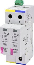 Ogranicznik przepięć typ T2 (C) ETITEC C T2 275/20 1+1 RC do instalacji mieszkaniowych TT 002440402