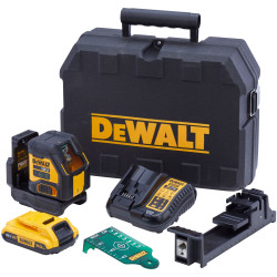 DEWALT DCLE34021D1-GB DCLE34021D1 XR Compact Cross Line Green Laser 18V 1x 2Ah