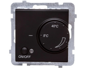 SONATA Regulator temperatury /czujnik podłogowy/ czarny metalik RTP-1R/m/33