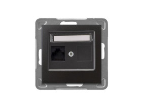 IMPRESJA Gniazdo komputerowe kat.5e MMC antracytowe GPK-1Y/K/m/50 OSPEL