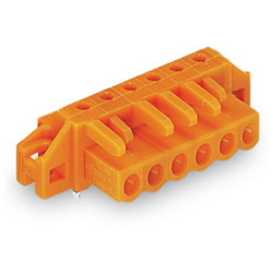 WAGO 232-262/031-000 Female MCS-MIDI 2P 5.08mm Flanged Panel Angled Pins