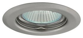 Oczko 50W/12V MR16 IP20 okrągłe stałe stalowe matowy chrom AXL 2114-CM GXPP009