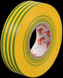 VDE insulating tape, 25 m, width: 19 mm, green/yellow