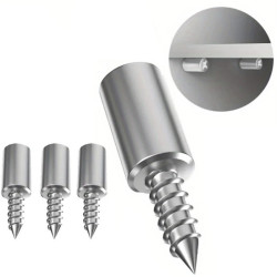 Wkręt samogwintujący do półek zestaw 4szt z gumką, wkręcana podórka wspornik