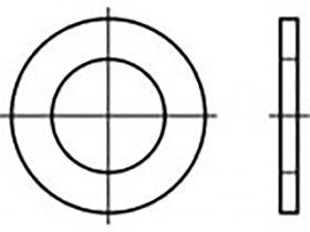 Podkładka TOOLCRAFT TO-6854730 3.2 mm 6 mm A2 stal nierdzewna V2A 200 szt.