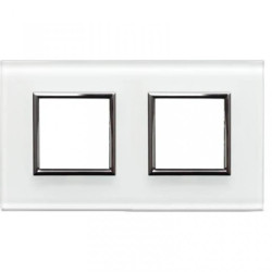 DANTE Ramka podwójna szkło białe 4502182