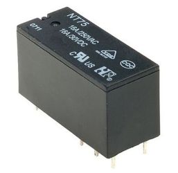 PRZEKAŹNIK 5V 16A(2X8A)/250V HF115F/005-2ZS4 NT75-2CS8 PRZEŁĄCZNY PODWÓJNY (2 PARY STYKÓW)
