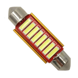 DIODA LED C5W 42mm 8xSMD (9-16V) żarówka Biała 12V