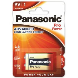 Bateria 6LR61 PANASONIC 9V Alcaline PRO (blister 1 szt.)