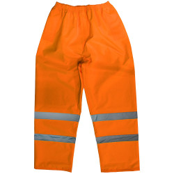 Worksafe 807LO Hi-Vis Orange Waterproof Trousers - Large