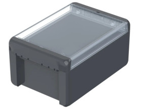 PC enclosure, (L x W x H) 191 x 125 x 90 mm, graphite gray (RAL 7024), IP66, 96024234
