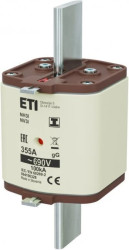 Wkładka bezpiecznikowa - zaczepy izolowane NH3/I 355A gG 690V 004196328 /3szt./