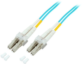 Duplex-jumper, LC to LC, 0.5 m, OM3, multimode 50/125 µm, O0312.0,5