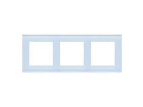 SIMON 55 Ramka 3 potrójna Nature szkło mrożone błękitne TRN3/180 KONTAKT SIMON