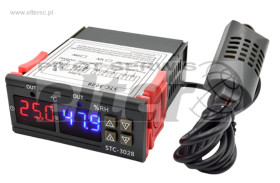 Termostat 230V Temperatura + WilgotnoĹ›Ä‡ 2500W