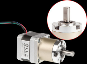 17HS3404AG26.8-XJTH Gear stepper motor, 0.4A, 1:26.8, 7.5 Nm