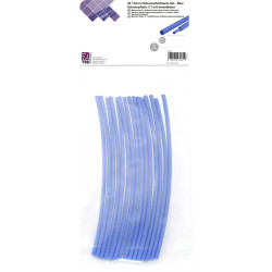 TruComponents 30411 Heatshrink set Blue 1.50mm 0.50mm Shrinkage:3:1 15pcs