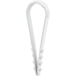 Obejma zaciskowa CMS 20-40mm 100 sztuk fi:6mm bezhalogenowy szary F-TRONIC