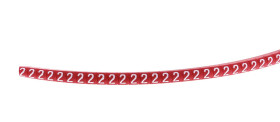 Znacznik do kabli HellermannTyton Helagrip Biały 2 UL94 V-0 515-03947 HGDC2-5 2-PVC-RD