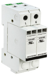 Ochrona przeciwprzepięciowa 600 V AC na szynę DIN Bourns 1 Pole Protector 100kA