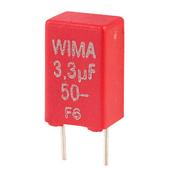 Wima MKS2B043301H00KS MKS2 3.3uF &#xB1;10% 50V Radial Polyester Capacitor