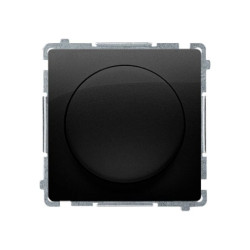 Simon Basic Ściemniacz naciskowo-obrotowy jednobiegunowy do LED ściemnialnych 230V (moduł) czarny BMS9L.01/49