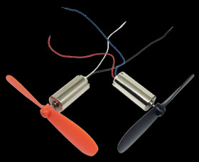 Opencircuit Brushless 7x16mm Micro motor met propeller set - 2 stuks