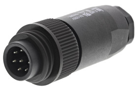 Złącze wielostykowe przemysłowe 7-pinowe Montaż na kablu Wtyczka binder