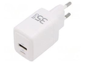 ZSI-51824 Zasilacz impulsowy: sieciowy, wtykowy, 5-20VDC, 3A, 35W