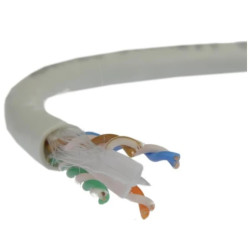 UTP kat.6 U/UTP 4x2x0,57 Dca jasnoszary LSOH Alantec /100m/