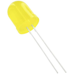 TRU COMPONENTS 1577512 LED wired Yellow Circular 10mm 1750mcd 50&#xB0; 20mA